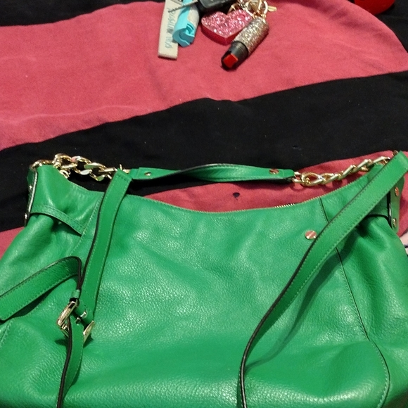 Michael Kors Palm Green Leather Hobo Style Bag - Picture 9 of 9